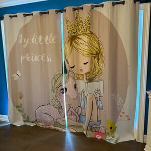 My Little Princess Pony Panel Curtains Grommet 2 Panels Brighter than Photos!